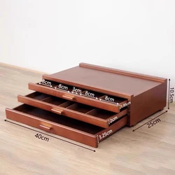 3/6Layers Drawer Artist Wood Art Storage Box For Pencil, Pen, Pastel, Marker Art Set,Storage Box For Student Painting Tool