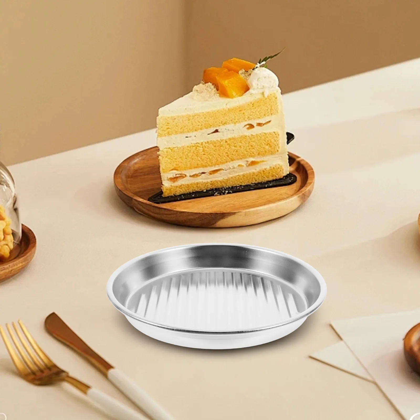 

Barbecue Plate Grilled Dish Meat Binaural Snack Plates Stainless Steel Small Metal