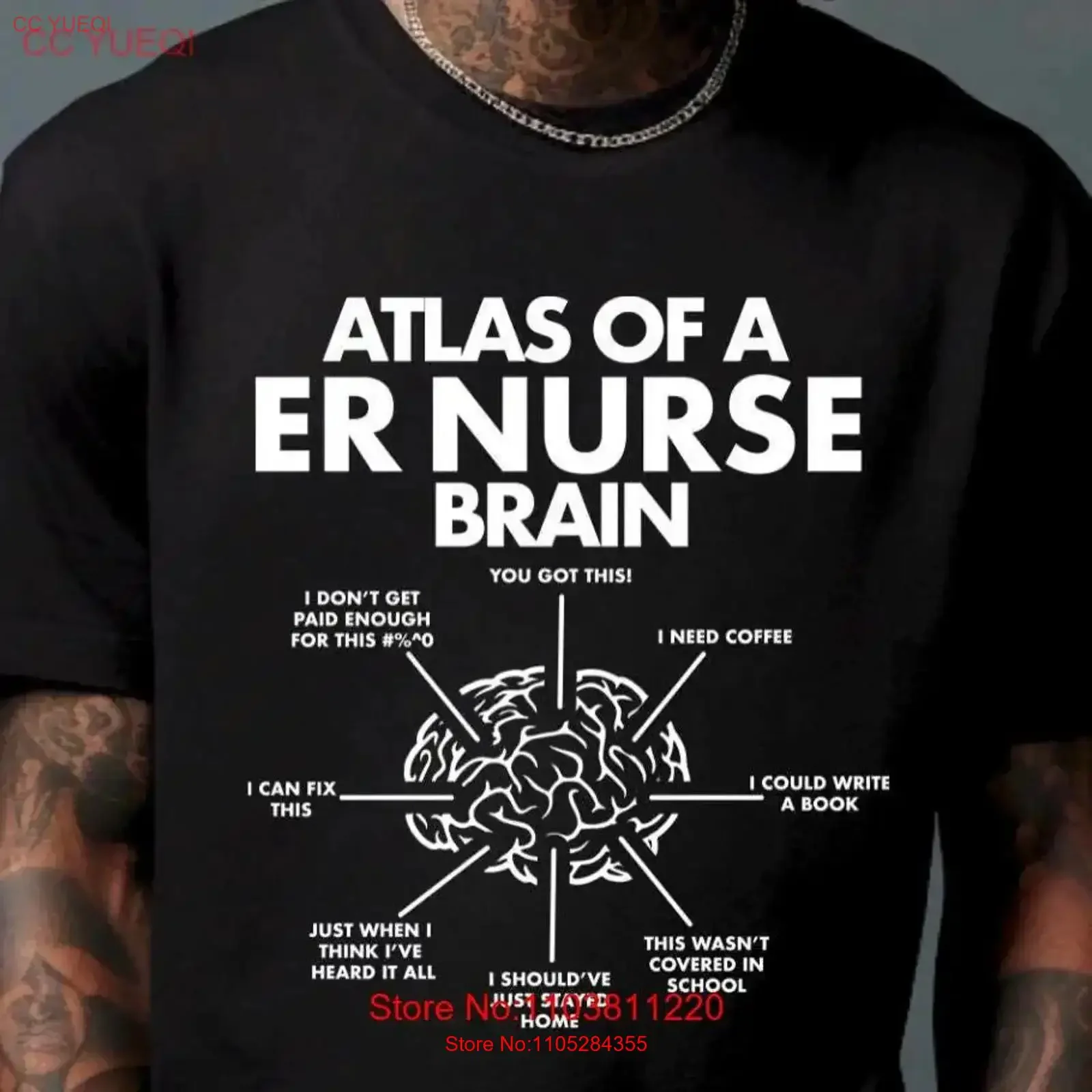 Emergency Department Nurse T Shirt ER Medicine Room RNT vintage Washed graphic streetwear designer clothes Breathable homme