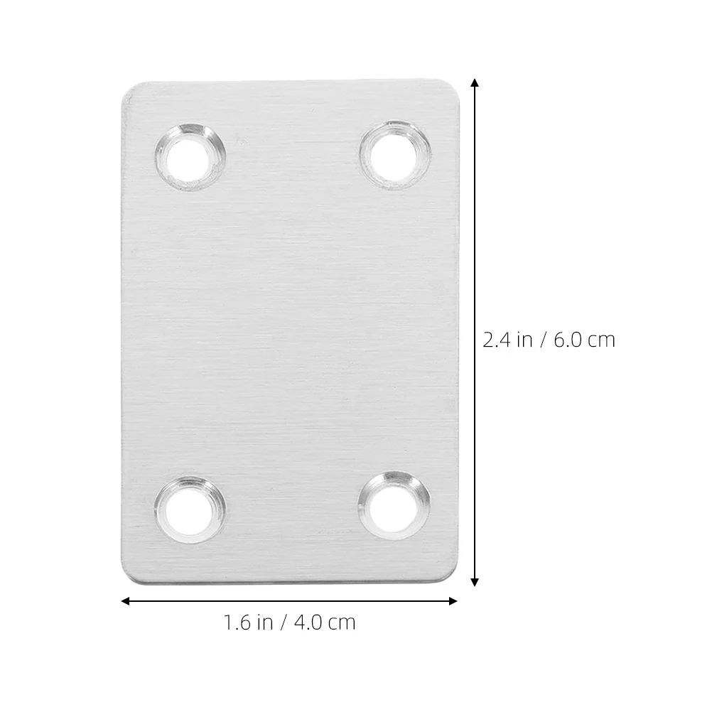 

30Pcs Stainless Steel Connecting Plate Flat Brackets for Wood Metal Mending Plates Hardware Fixing Mounting Braces Corner