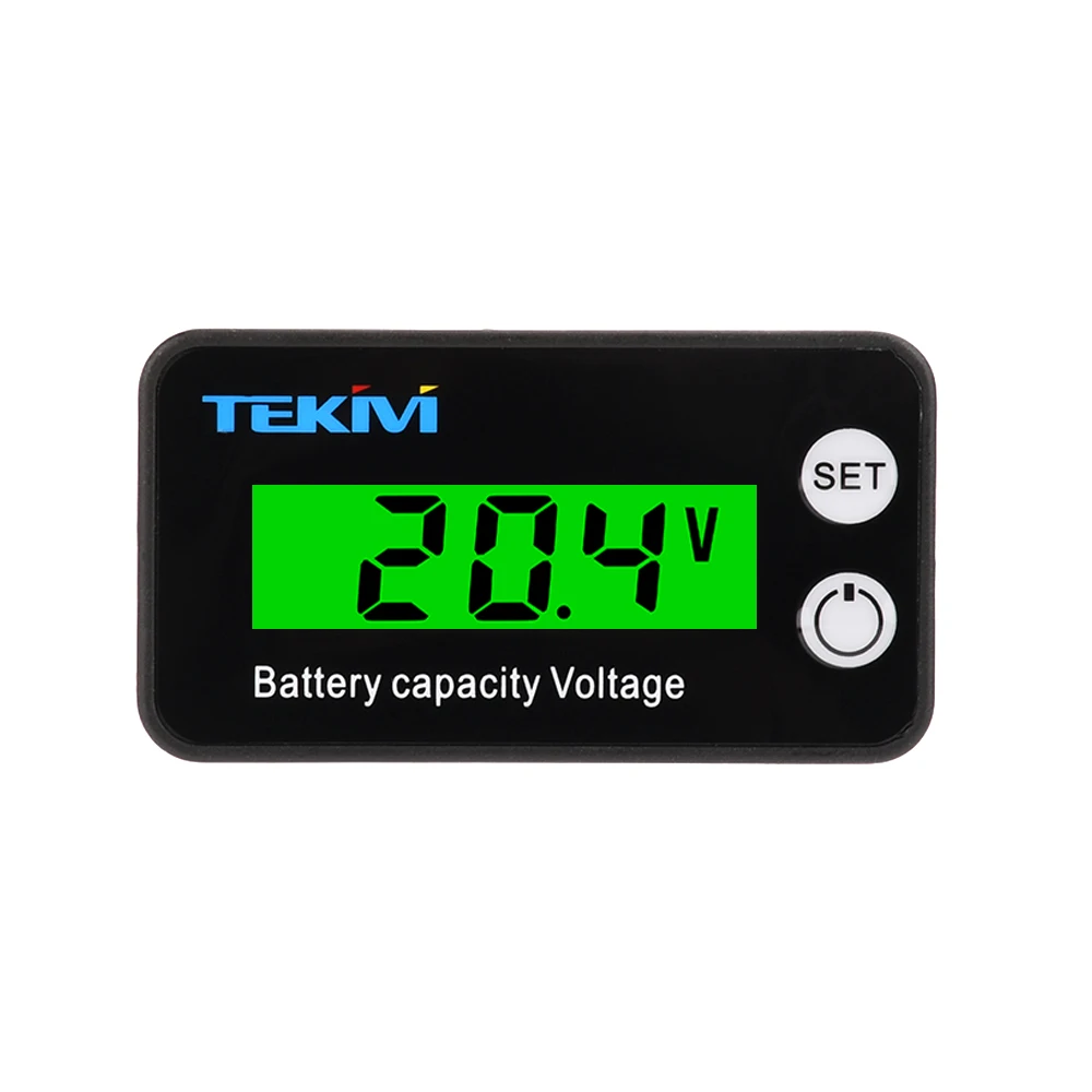 

DC 8~100V LCD Digital Voltmeter Battery Capacity Indicator Power Meter with Anti-Reverse Connection Protection Low Voltage Alarm