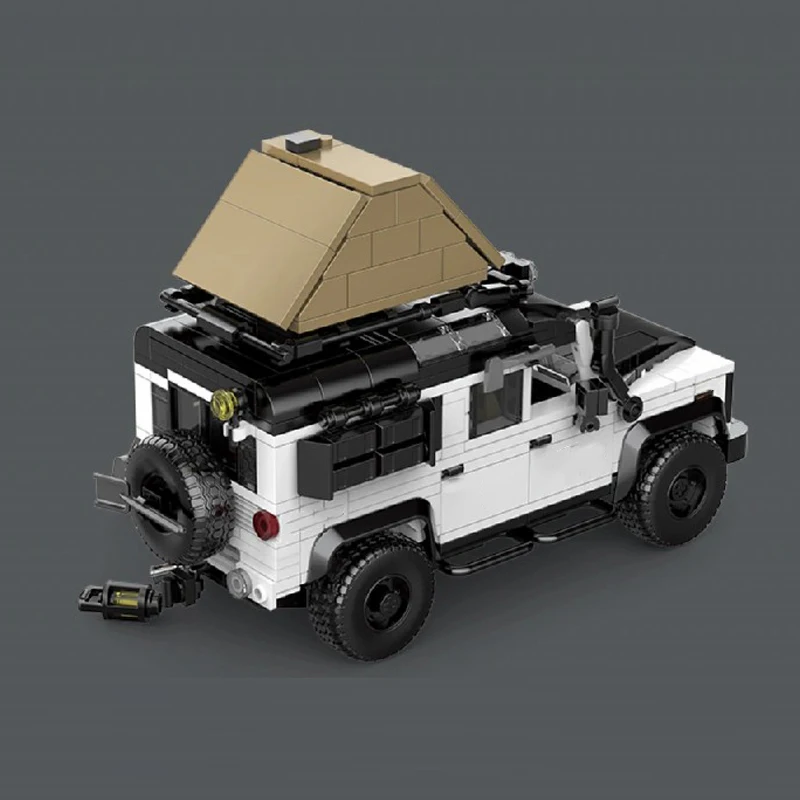 

MOC camping car assembly creative building block toy model, tabletop decoration, birthday gift for children and adults, 676 pcs