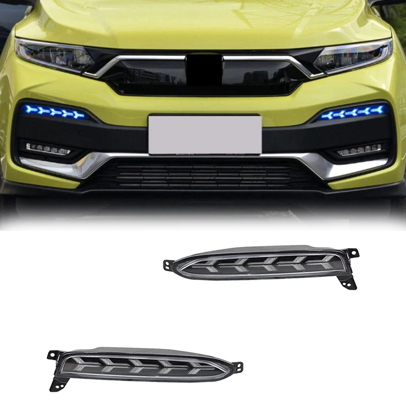

Gobison High Quality LED Daytime Running Light Led Foglights With Yellow Light for Honda XR-V 2015 - 2017 Fog Light