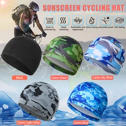 Summer Unisex Quick Dry Cycling Cap Breathable Sports Helmet Inner Caps Anti-UV Hat Motorcycle Bicycle Hat Bike Balaclava