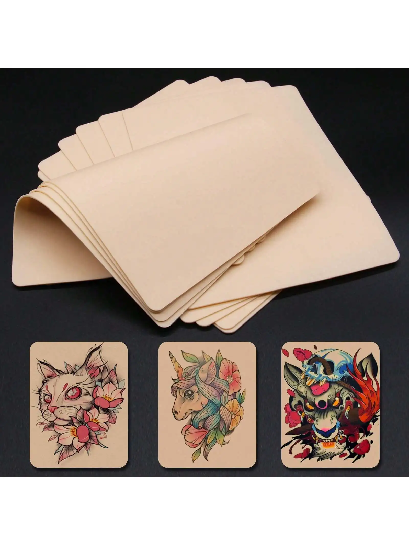 Black Friday 1PCS Tattoo Practice Skins With Transfer Paper, Tattoo Fake Skin And Stencil Paper Kit Includes Tattoo Paper And Do