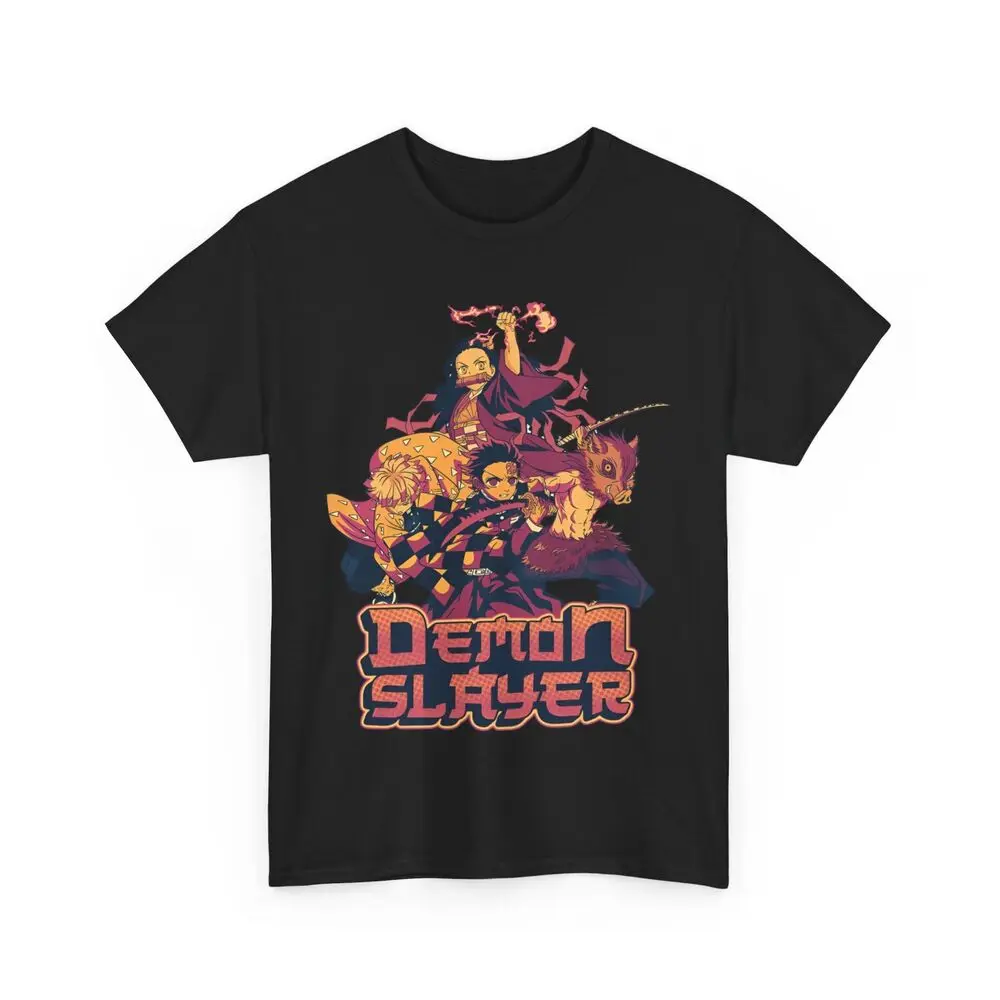 Demon Slayer T-shirt, Inspired Anime Tanjiro Kamado T-shirt Black- Anime Gift