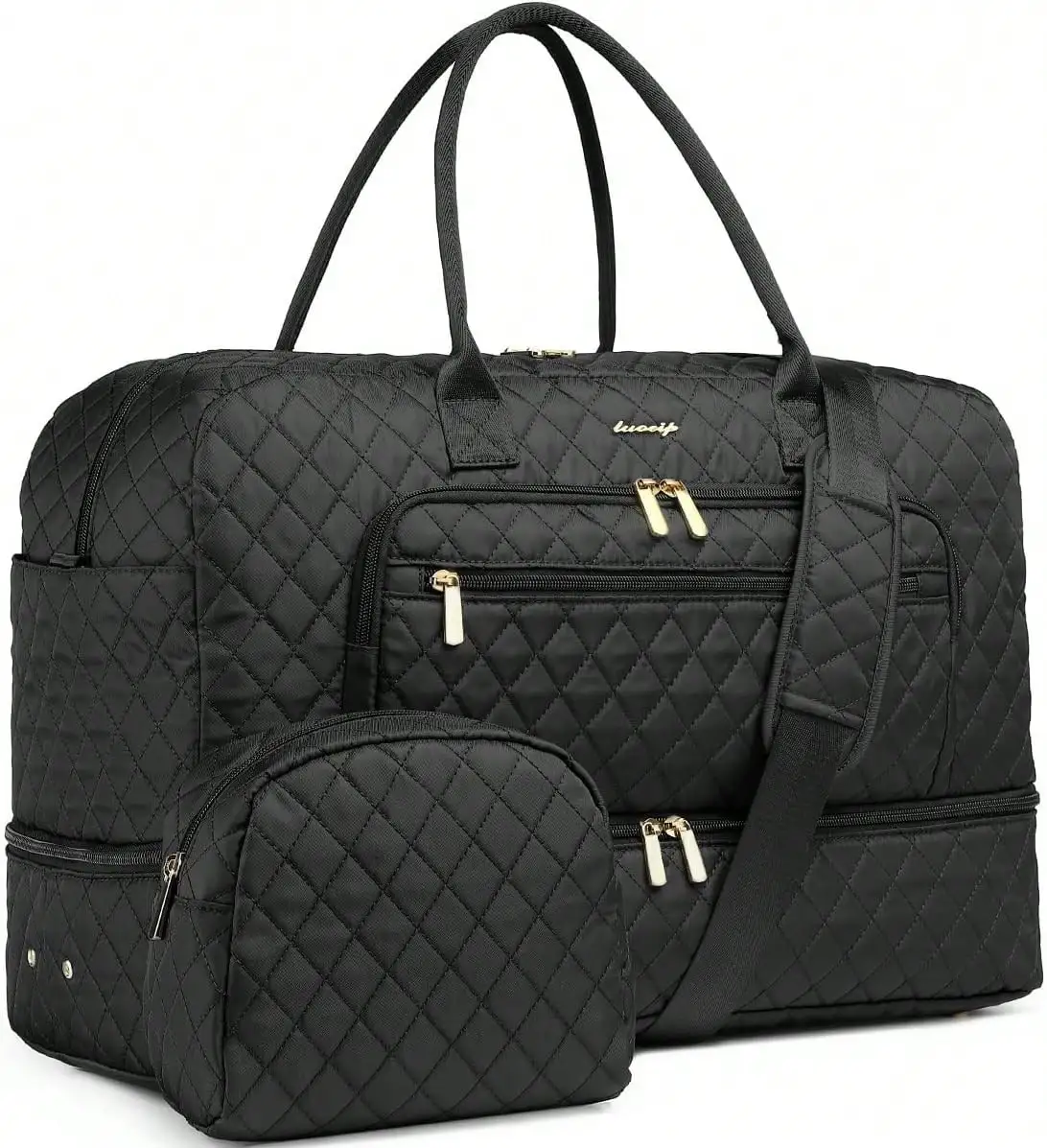 Large Women Travel Duffle Bag - Carry On Overnight Bag Weekend Travel Duffel Tote Bag Yoga Gym Bag With Wet Pocket Toiletry Weekender Overnight Bag For Travel Business Trips Sport , Personal Item Travel Bag With Shoes Compartment
