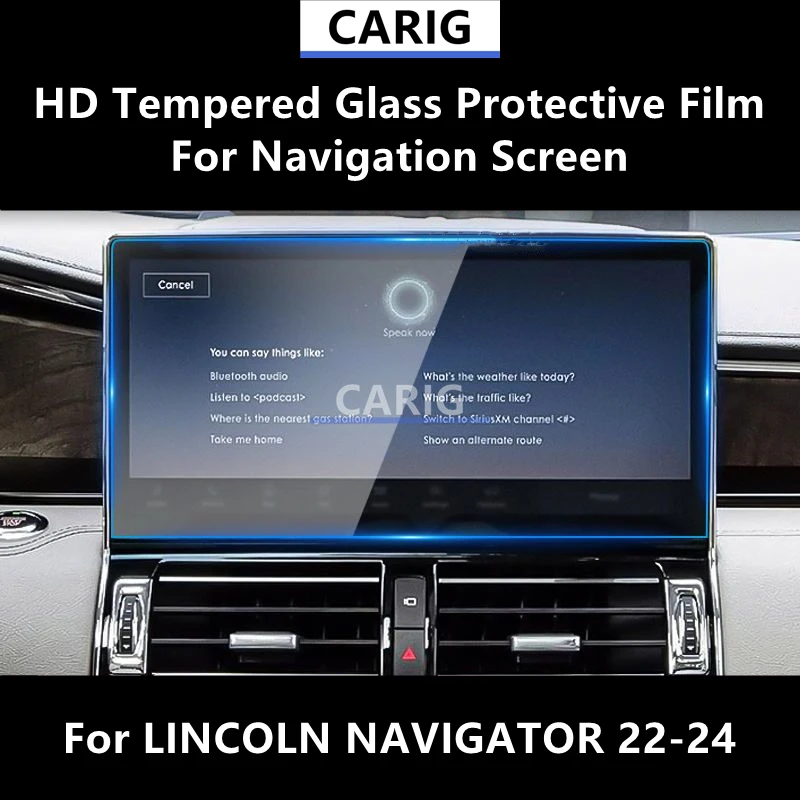 

Защитная пленка из закаленного стекла HD для навигационного экрана LINCOLN NAVIGATOR 22-24, аксессуары для защиты от царапин, для тюнинга