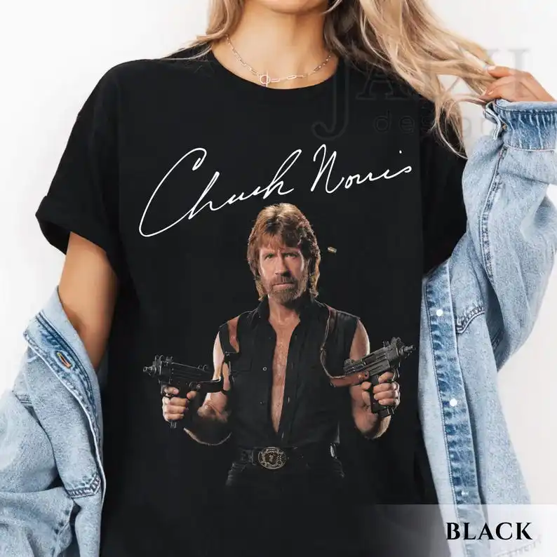 Chuck Norris Tribute Comfort Shirt, 80s Action Movie Legend Tee, Martial Arts Master Memorial, Retro Military Style Tshirt