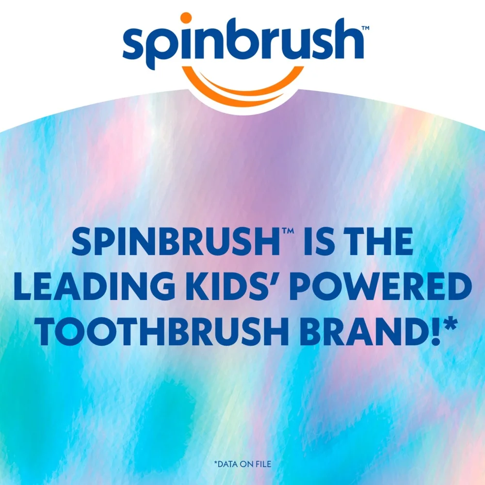 Детская электрическая зубная щетка с питанием от батареи, мягкая щетина, эргономичный дизайн, возраст 3, простой переключатель включения и выключения, батарея Duracell AA в комплекте