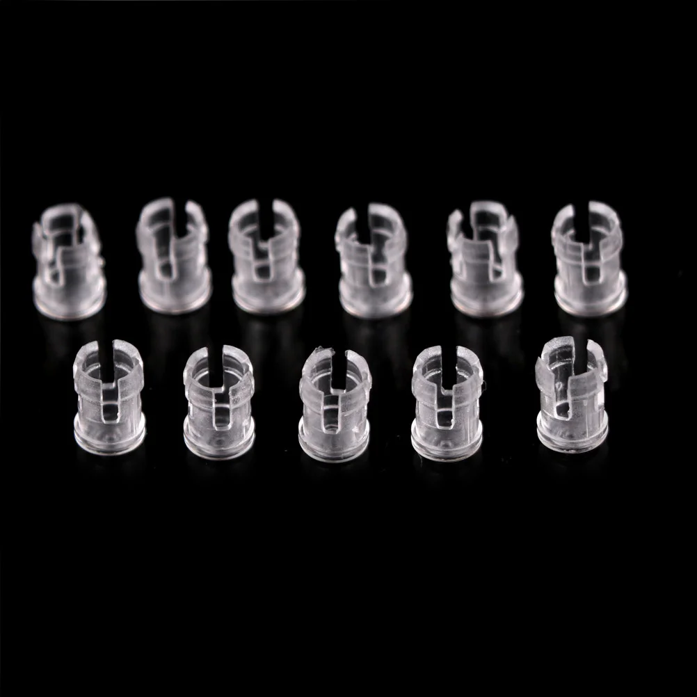 〔YY32〕10 PCS 3mm LED Light Emitting Diode Lampshade Protector Clear Light Guide Column Light Guide Cap