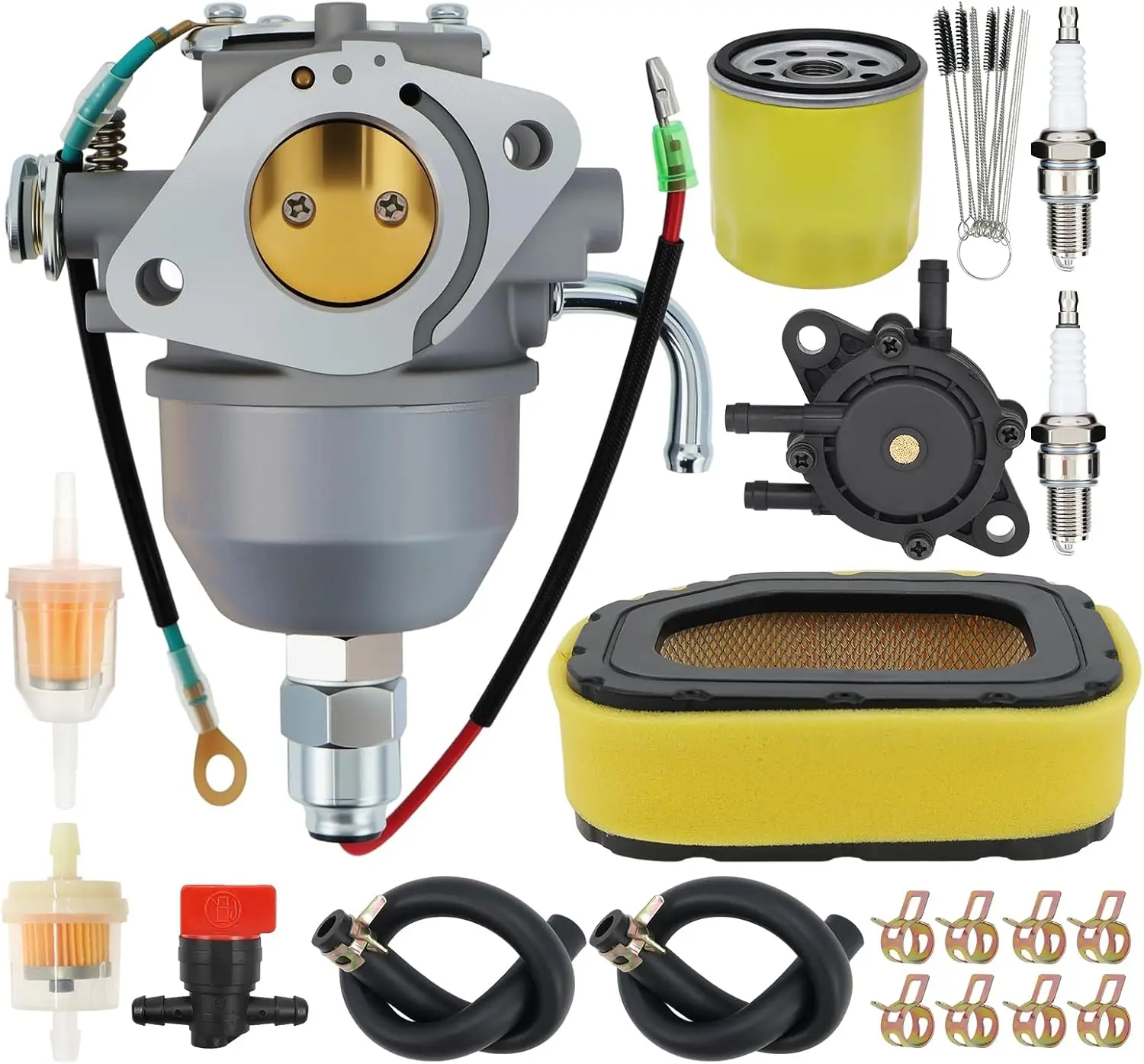 32-853-11-S Carburetor Fits for Kohler SV710 SV715 SV720 Series Twin Engine Replace 32-853-03-S with Oil Filter Air Filter Compl