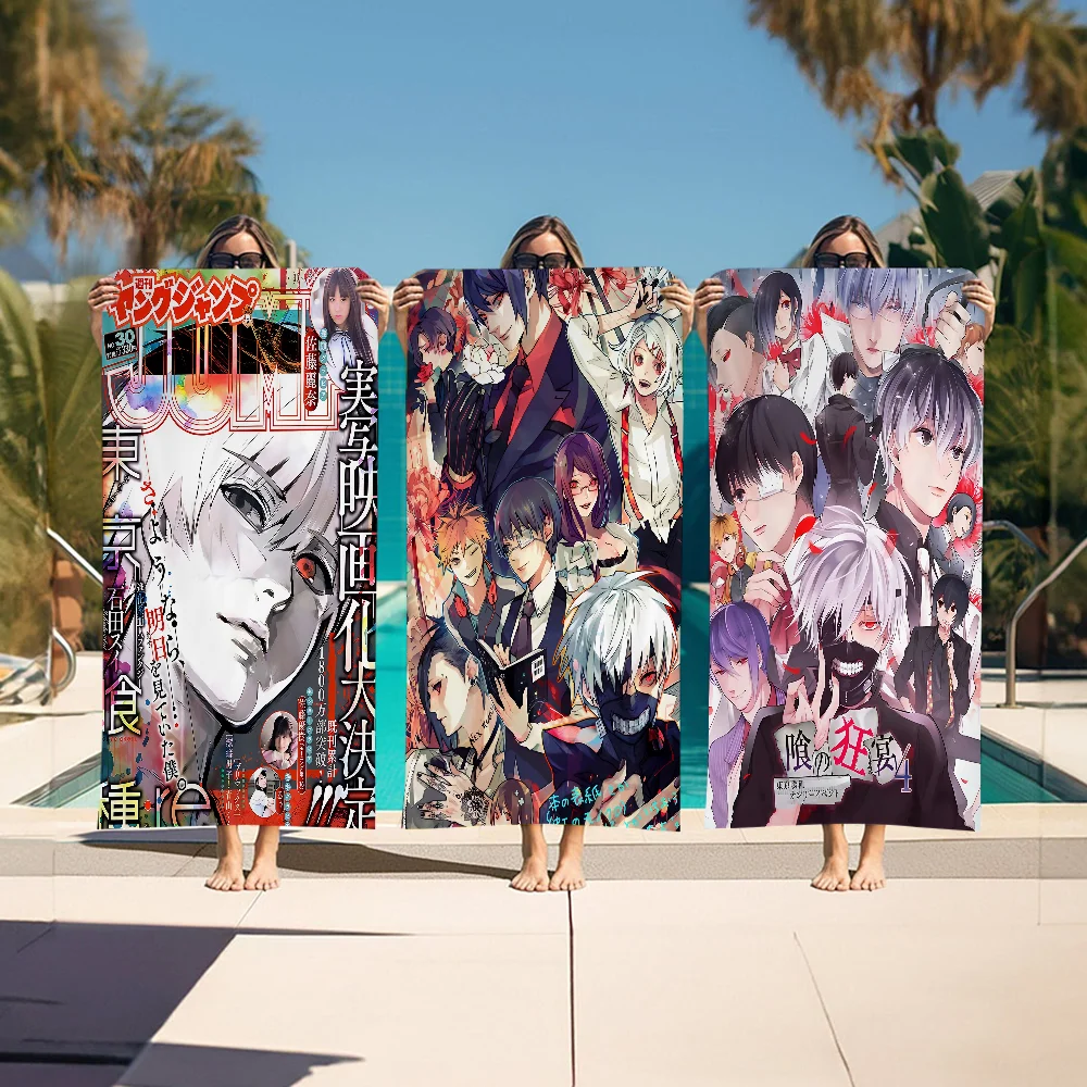 

Anime Tokyo Ghoul Movie Big Microfiber Beach Towels Quick Dry Towel Sand Beach Towels Pool Towel For Travel Swim Pool Yoga