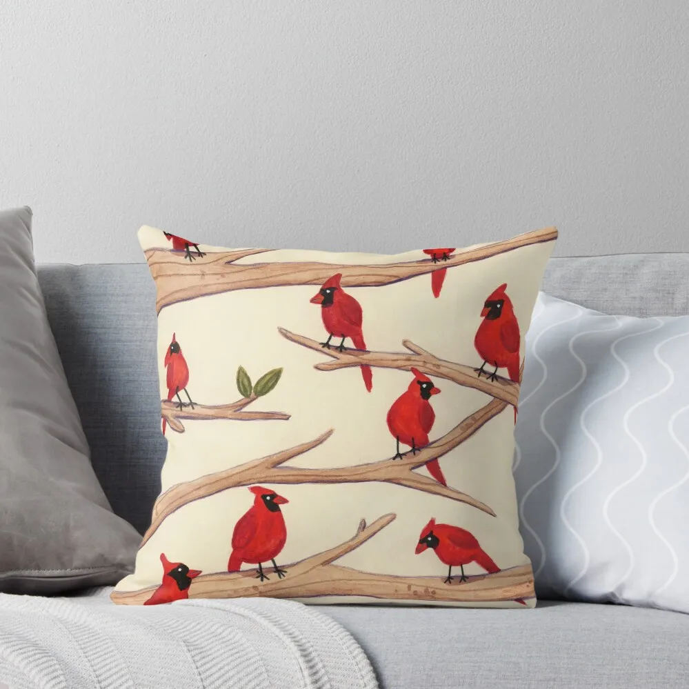 

Cardinals Throw Pillow Plaid Sofa Cushion Cover For Sofa Decorative Sofa Cushion