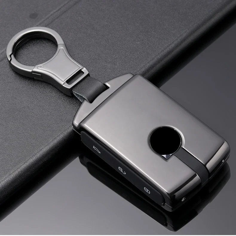 

Car Zinc Alloy Key Case Holder Chain For Volvo XC40 XC60 S90 XC90 V90 2017 2018 2019 T5 T6 T8 20199-2021 Key Wallet Accessories
