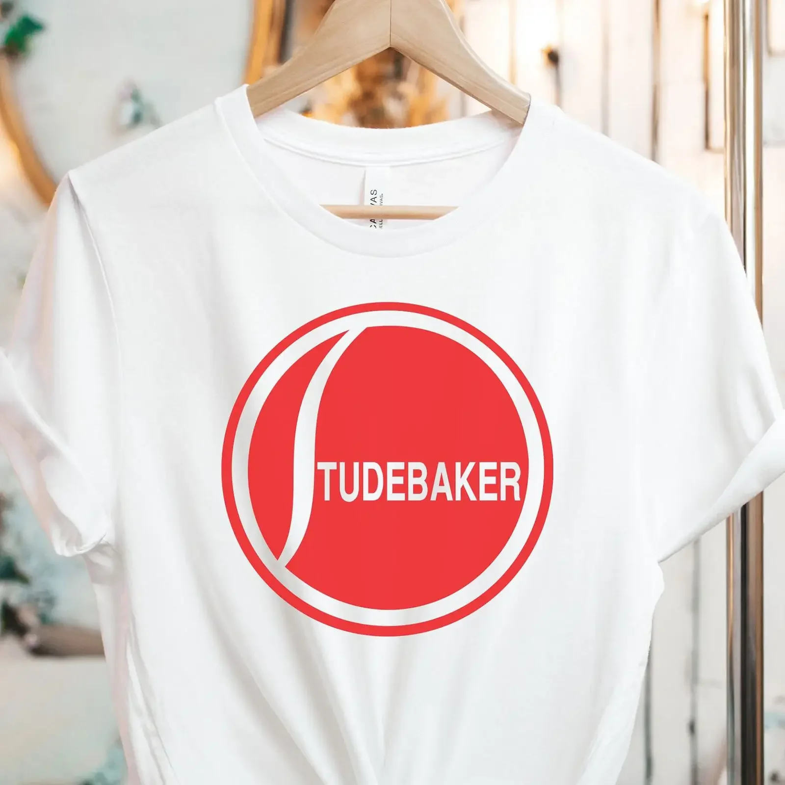 Studebaker T Shirt Car Automobile Wagon Manufacturer mechanic gift garage vintage Washed homme Stretched Soft