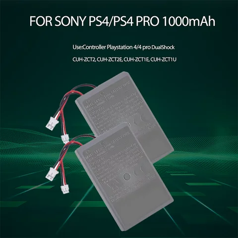 1000mAh PS4/PS4Pro 배터리 LIP1522 Dualshock4 V1 V2 무선 컨트롤러 SONY Playstation GamePad 4 CUH-ZCT2 용 배터리 교체