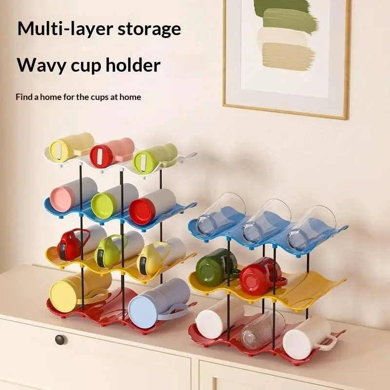 2/3/4 Tier Water Bottle Organizer Rack With Wide Height Interval Large Capacity For Kitchen Pantry Cabinet Home Storage