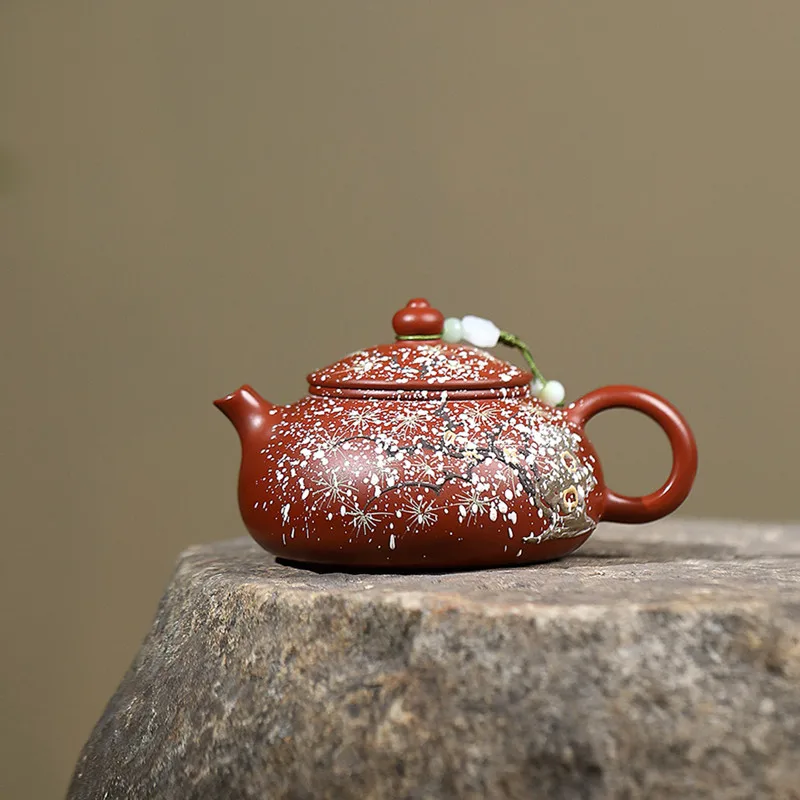 

Chinese Yixing Purple Clay Teapot Tradition Handmade Tea Pot Dahongpao Kettle Beauty Tea Infuser Household Zisha Teaware 180ml