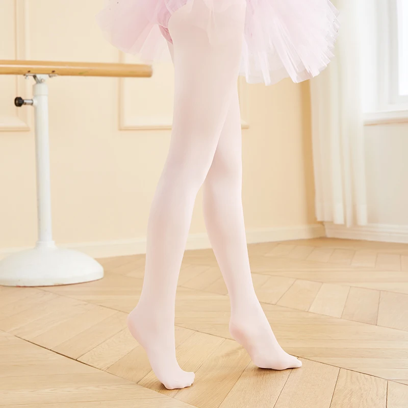 Collants de ballet élastiques pour filles, collants de danse pour tout-petits, leggings de ballet à pieds, collants de gymnastique, 60D