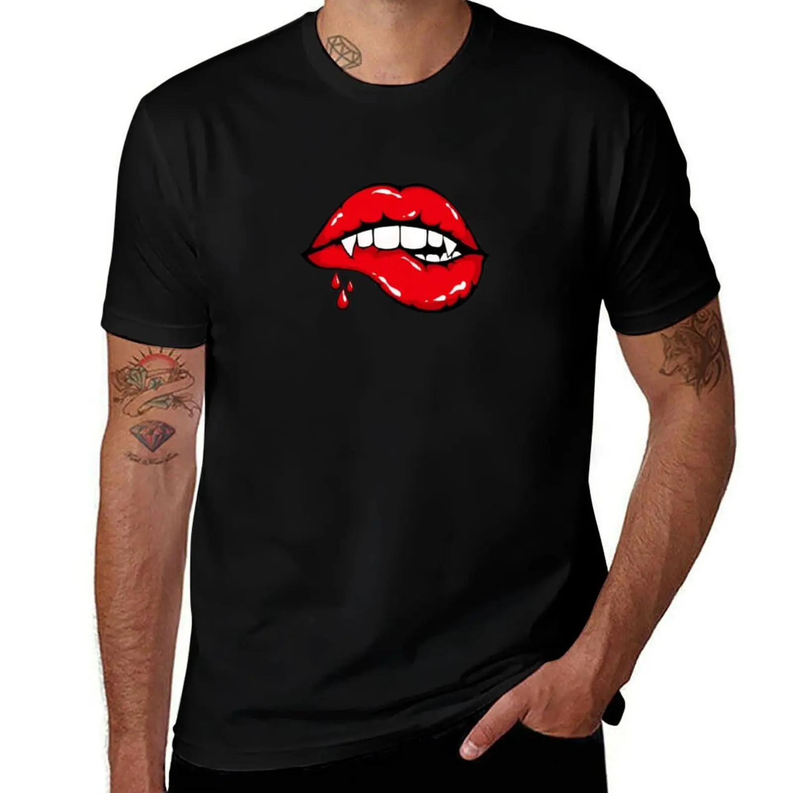 

Vampire T-Shirt croswit shirt man vintage graphic tee summer tops men t shirt
