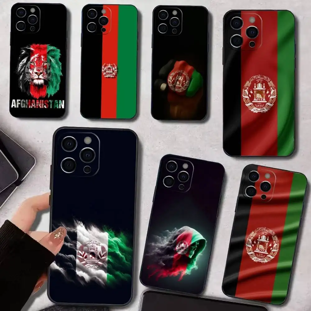 

Belief A-Afghan Afghanistan Flag Phone Case For IPhone 17,16,15,14,13,12,11,Plus,Pro,Max,Plus,XS,soft case Black silicone