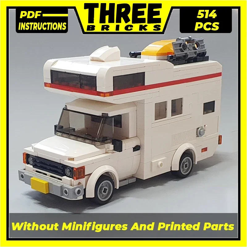 City Car Model Moc Building Bricks 7-stud Transport MK2 Camper Technology Modular Blocks Gifts Christmas Toys DIY Sets Assembly