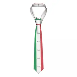 Formal Italian Flag Of Italy Italia Necktie for Men Personalized Silk Business Neck Ties