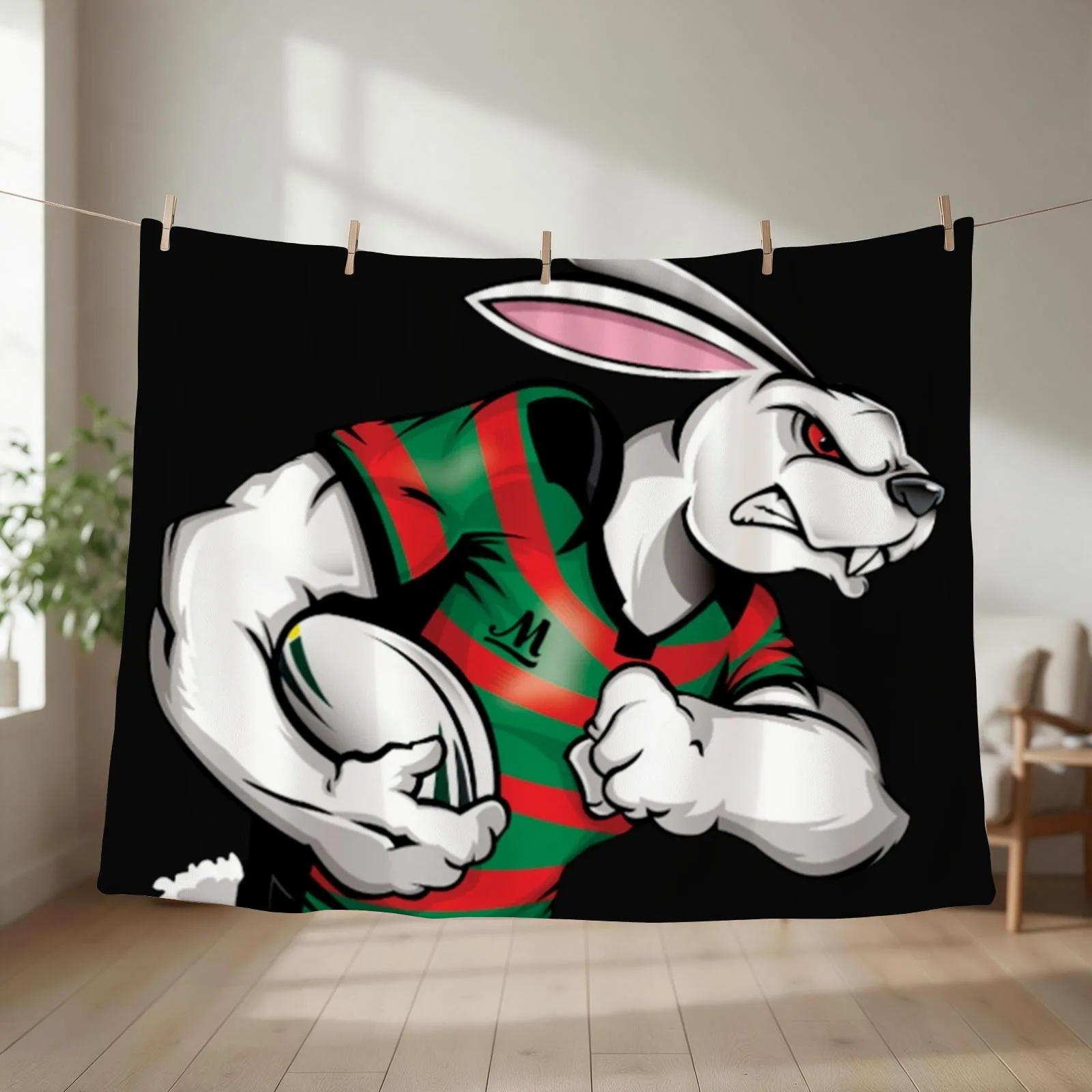 Nrl Grand Final Throw Blanket couch cozy soft plush fuzzy picnic outdoor blanket