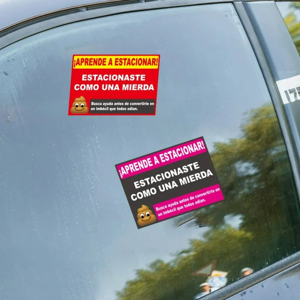 160 Pcs Funny Spanish Parking Warning Stickers , Humorous Car Reminder Labels , Self-Adhesive for Vehicles, Car Stickers