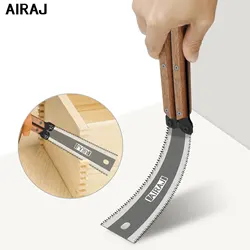 AIRAJ Folding Saw SK5 Steel Pocket Garden Saw Japanese Saw, Flush Cut Trim Saw For Woodworking