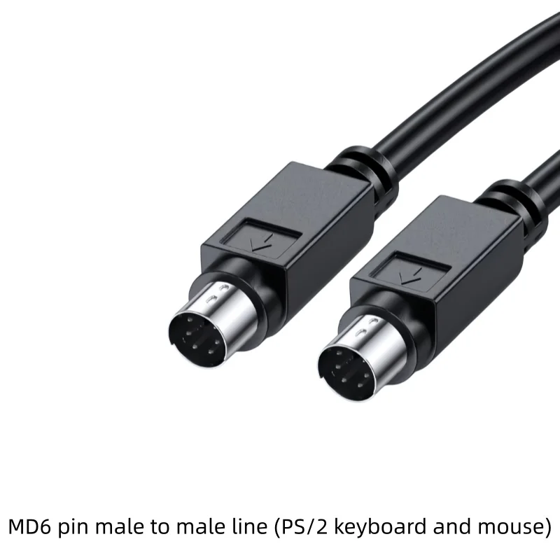 MD6 connecting line S terminal MD8 8-pin PLC touch screen communication line data line PS/2 keyboard mouse extension line