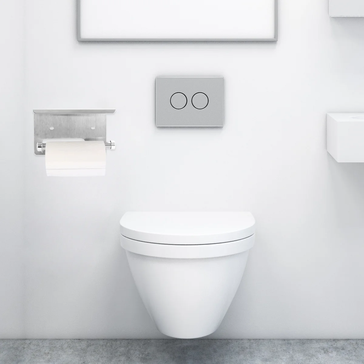 

1 комплект, стойка для рулонной бумаги из нержавеющей стали, держатель для унитаза, настенный органайзер для ванной комнаты с местом для хранения для телефона, мелких предметов, многокомнатный