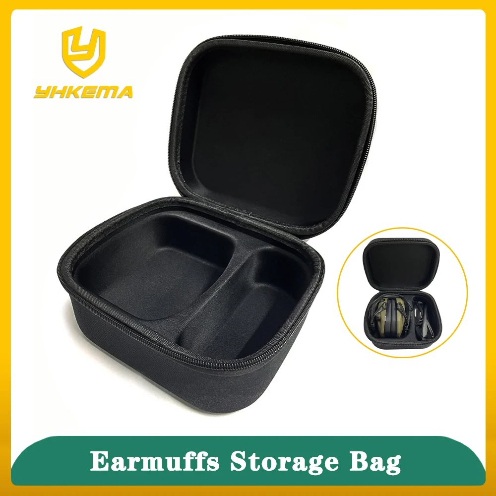 

YHKEMA сумка для хранения наушников, легкая и портативная, для складных наушников-вкладышей, наушники для охоты и стрельбы, наушники для хранения очков