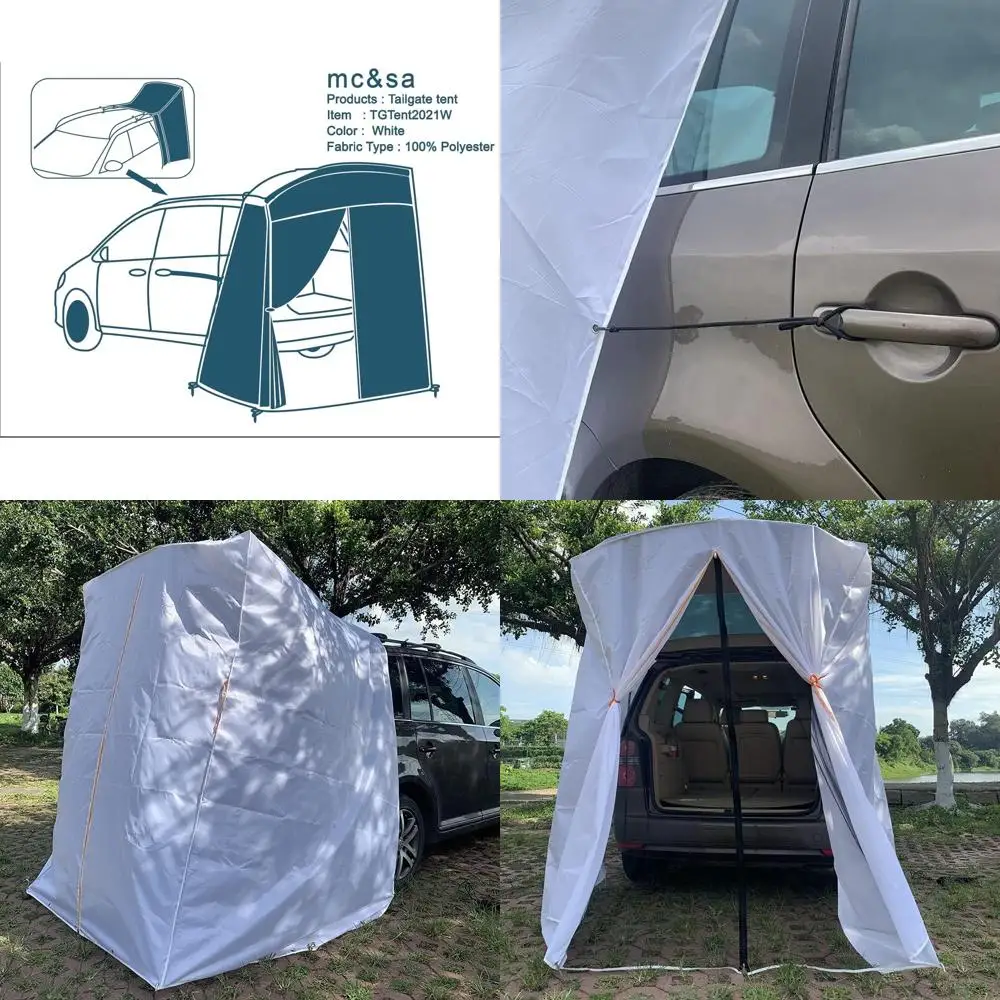 

Портативная водонепроницаемая палатка-укрытие для активного отдыха на природе: 4,9 фута x 4,9 фута x 7,5 футов, в комплекте 6 колышков для палатки.