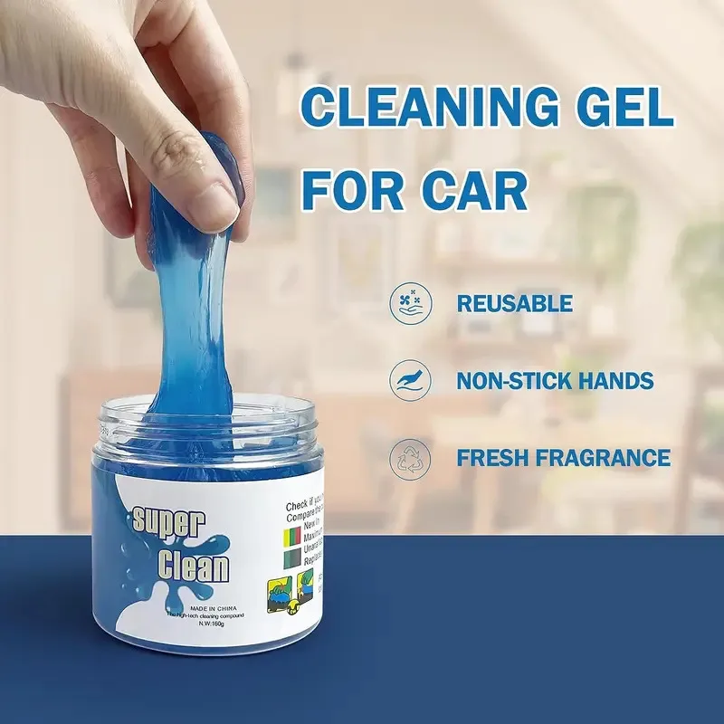 

Car Cleaning Gel Air Vent Dust Cleaner Gel Household Office Auto Laptop Keyboard Multifunction Gap Cleaning Gel Dust Remover
