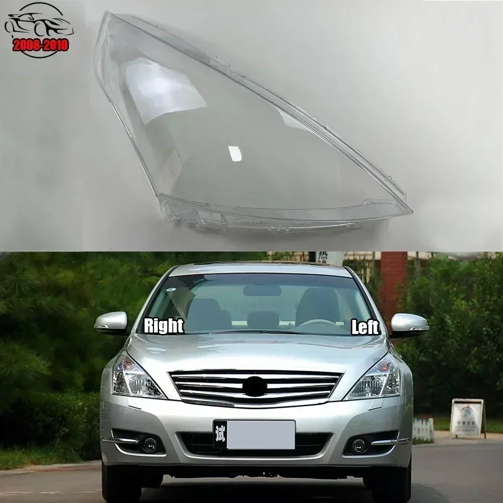 

For Nissan Teana 2008-2010 Transparent Lampshade Lamp Shade Front Headlamp Shell Headlight Cover Lens Plexiglass