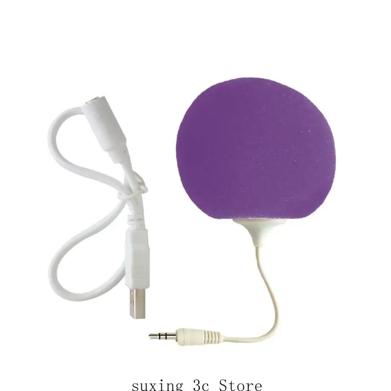 E8Be altoparlante portatile mini altoparlante a palla 3,5 mm adatto per il regalo per ufficio del dormitorio per fidanzata