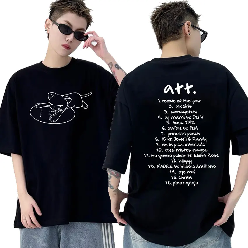 Young Miko Trap Kitty World Tour Print T Shirt Men Women Casual Fashion Short Sleeve T-shirts Harajuku Oversized Cotton T-shirt