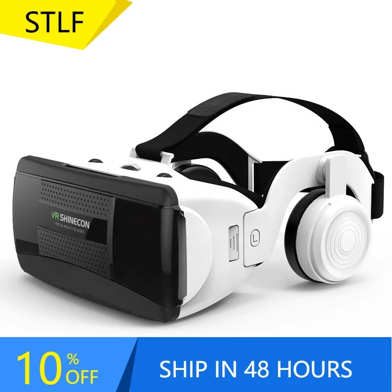 Original VR Virtual Reality 3D Glasses Box VR Cardboard Headset Helmet for IOS Android Smartphone Wireless Rocker