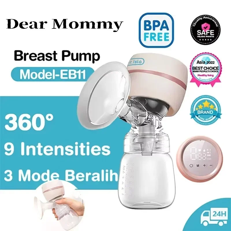 Electric Breast Pump Intelligent Integrated High Suction Breast Pump Breast Milk Postpartum Painless and Silent Breast