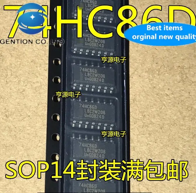 20Pcs 100% ต้นฉบับใหม่74HC86D 74HC86 SMD SOP-14ความกว้าง3.9มม.