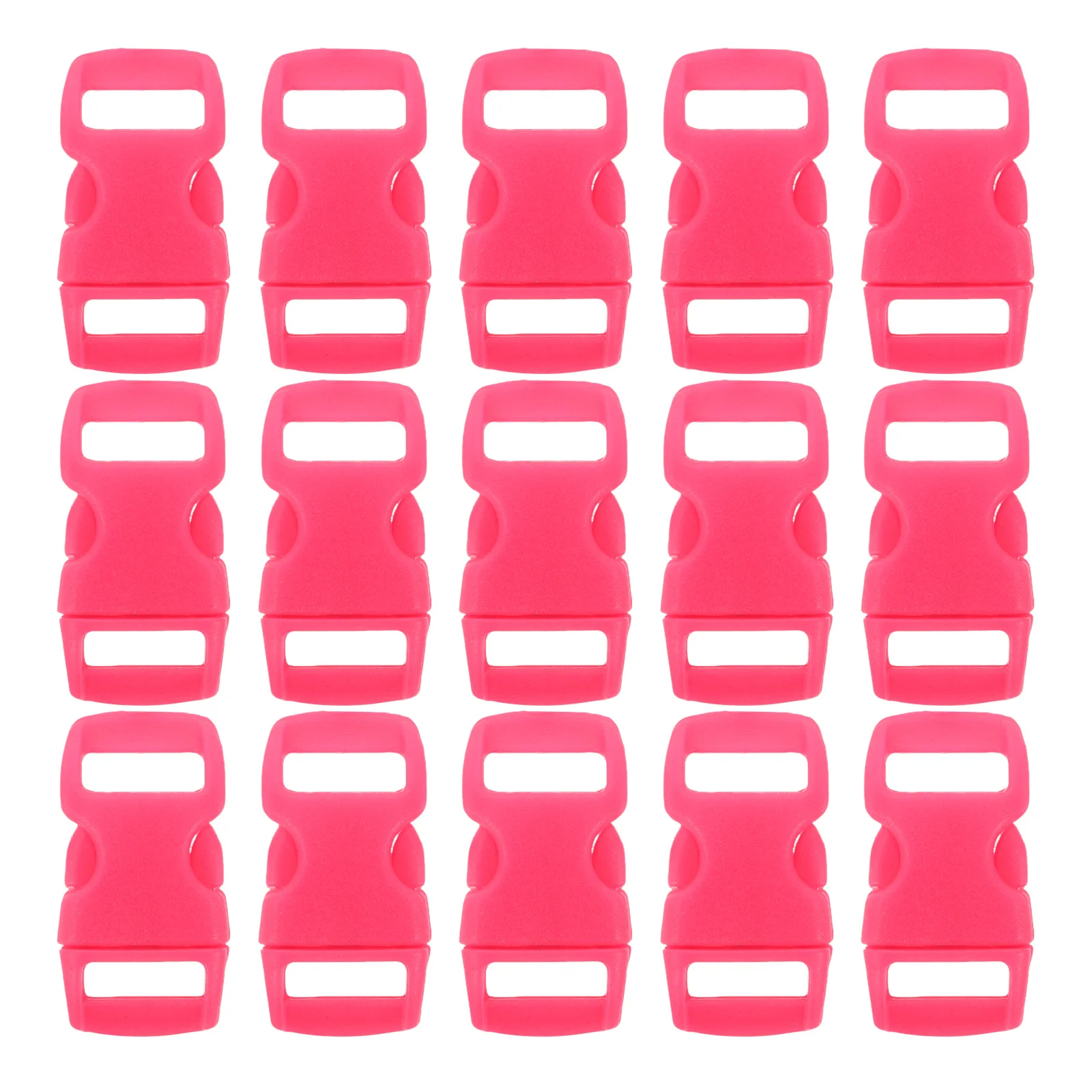

100pcs Plastic Buckles 10mm Colorful for Backpack Bracelet Camping Hiking Survival Diy Craft Replacement