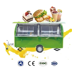 Fully Equipment Mobile Food Truck Ice Cream Van Catering Cart Customized Concession Bubble Tea Coffee Vending Kiosk