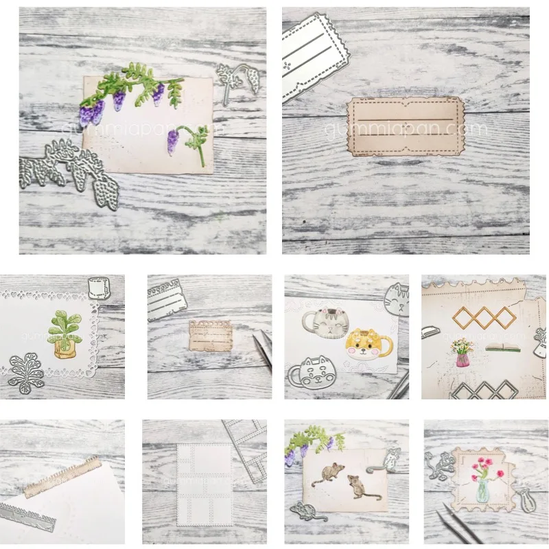

Wisteria Bouquet in Vase Metal Cutting Dies Scrapbook Diary Decoration Stencil Embossing Template DIY Greeting Card Handmade