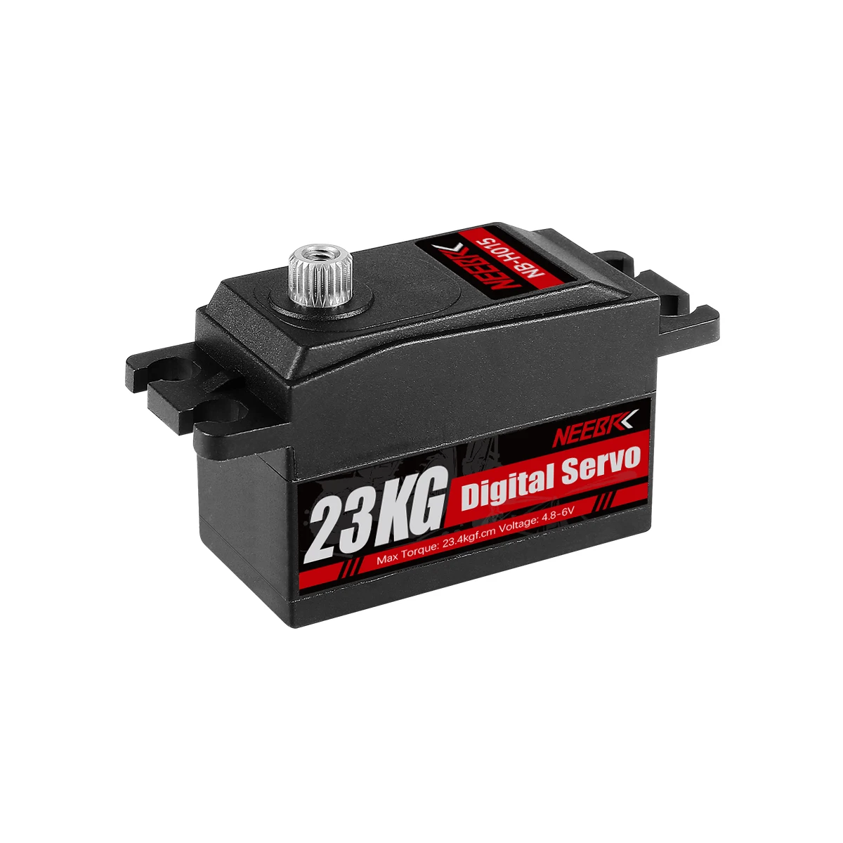 NEEBRC 23KG engranaje de Metal Servo Digital impermeable de perfil bajo para 1/8 1/10 RC coche camión oruga avión Robot Axial Scx10 piezas de juguete