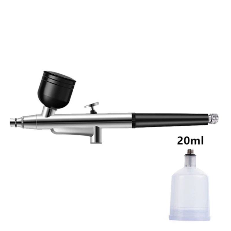 Double Action Fluid ถ้วย Quick Remove Air แปรงหมวกการออกแบบแรงโน้มถ่วงชุดสำหรับชุดเค้ก Art เล็บงานฝีมือ