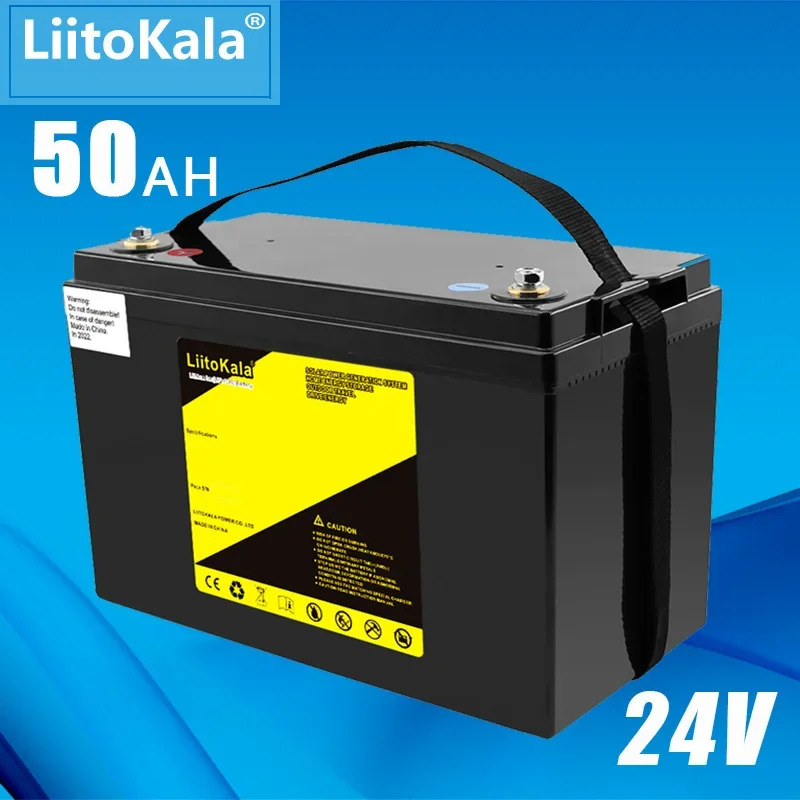 LiitoKala 24V 60Ah 50Ah lifepo4 battery Power Batteries For 8S 29.2V RV Campers Golf Cart Off-Road Off-grid Solar Wind