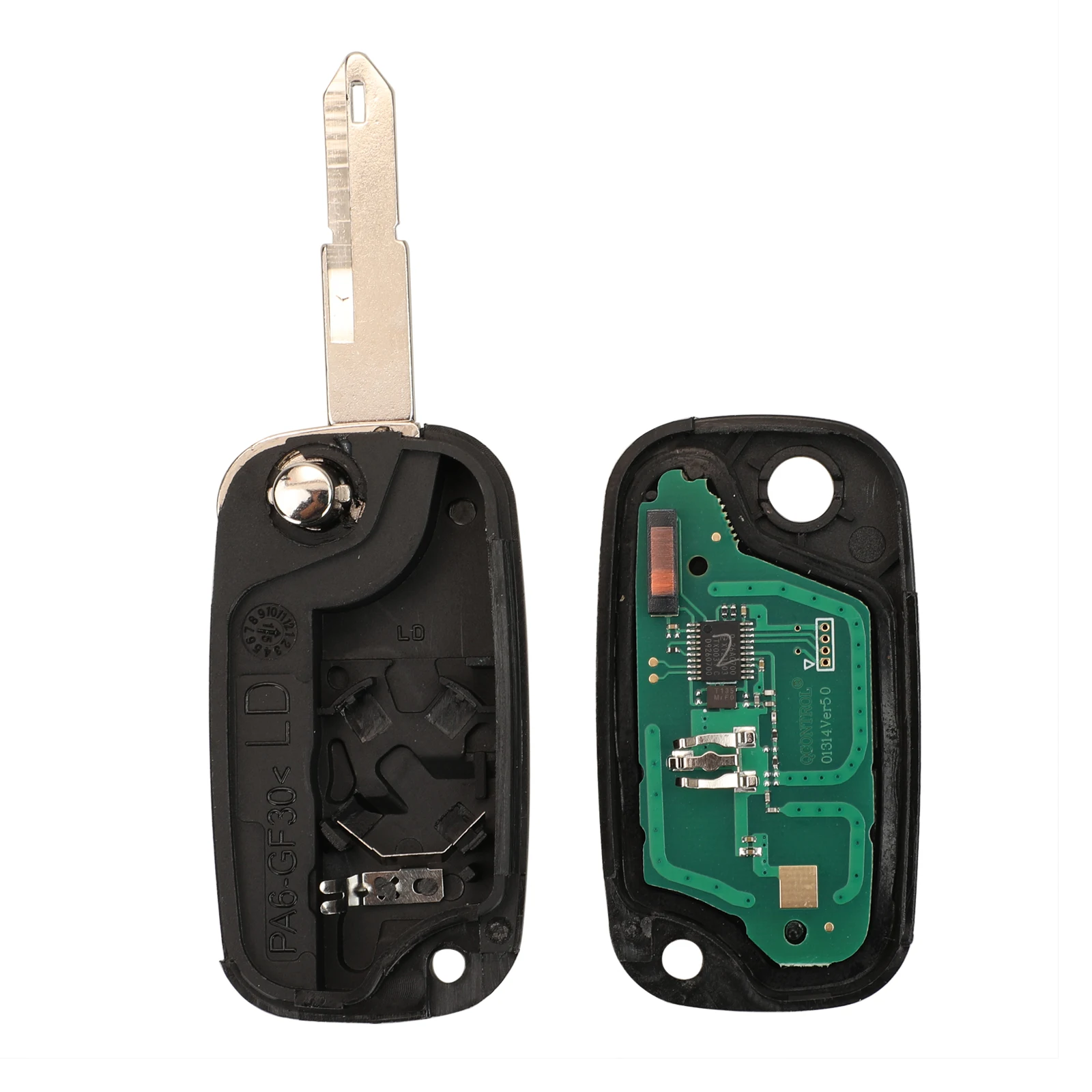 jingyuqin 2/3BNT For Renault Vivaro Traffic Master Kangoo Clio Dacia 433MHz ID46 PCF7947 /7946 Chip Folding Remote Key VA2 NE72