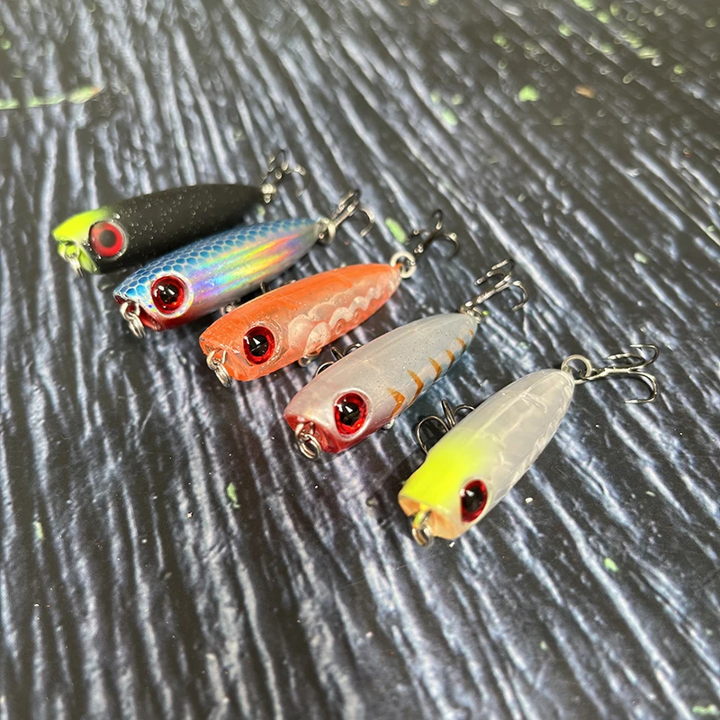 1pcs 45mm 3g Sinking Pencil Fishing Lures Mini Popper Walking Dog Artificial Hard Bait Pesca Wobbler Swimbait Tackle Accessories